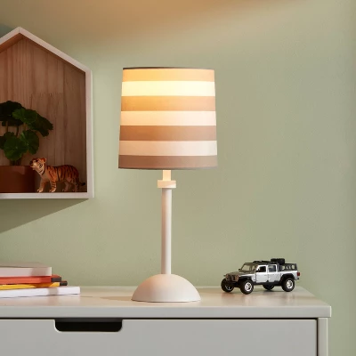Striped Kids' Accent Lamp Gray - Pillowfort™ 4 Striped Kids' Accent Lamp Gray - Pillowfort™ - Image 2