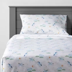 Unicorn Microfiber Kids' Sheet Set Blue - Pillowfort™ -Pillowfort GUEST 0ee97c6c 3f08 40df ae43 45db53287a2c