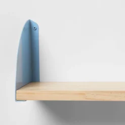 Wood Kids' Shelf With Metal Brackets Blue - Pillowfort™ 7 Wood Kids' Shelf With Metal Brackets Blue - Pillowfort™ -Pillowfort GUEST 125e6562 f414 48c2 a824 47ba02dfe9a2