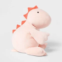 Dinosaur Weighted Plush Kids' Throw Pillow White/Blush - Pillowfort™ -Pillowfort GUEST 1b411338 de93 46f6 a961 3cf87871e33c