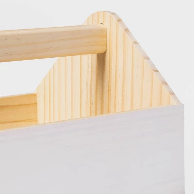 Kids' Wood House Caddy White - Pillowfort™ 5 Kids' Wood House Caddy White - Pillowfort™ - Image 3