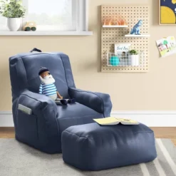 Sensory Friendly Kidsâ Chair With Ottoman - Pillowfortâ˘