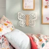 Butterfly Wood Lit Kids' Wall Decor Cream - Pillowfort™