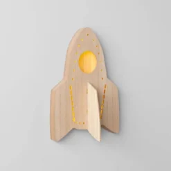 Rocket Wood Lit Kids' Wall Decor - Pillowfort™ -Pillowfort GUEST 31449451 cbbc 400e 96b1 8a1646252aa9