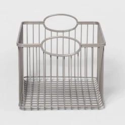Wire Stackable Kids' Storage Basket Gray - Pillowfort™ 12 Wire Stackable Kids' Storage Basket Gray - Pillowfort™ -Pillowfort GUEST 31e4c075 94a5 4911 9f31 bffc15647574