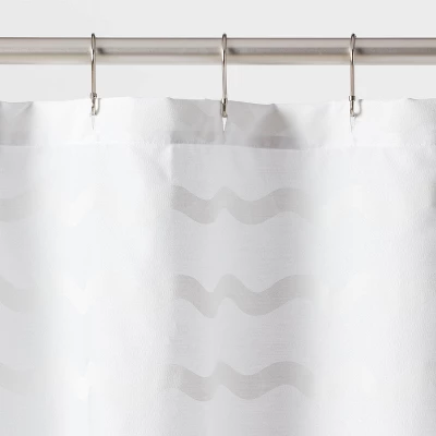 Wave Kids' Shower Curtain White - Pillowfort™ 4 Wave Kids' Shower Curtain White - Pillowfort™ - Image 2