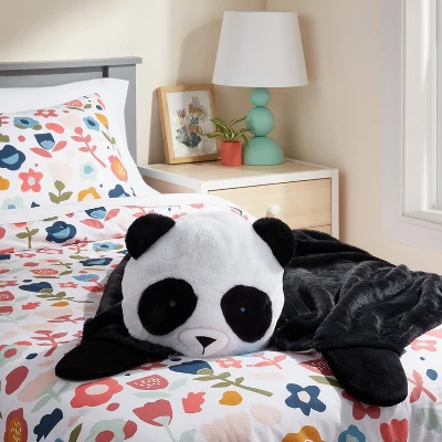 Panda Kids' Hooded Blanket - Pillowfort™ 3 Panda Kids' Hooded Blanket - Pillowfort™