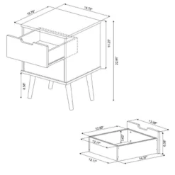 Modern Kids' Nightstand White - Pillowfort™ -Pillowfort GUEST 43187505 1f27 4b45 8d32 b1cd213ac469