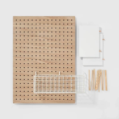Modular Organization System Kids' Pegboard Brown - Pillowfort™ 5 Modular Organization System Kids' Pegboard Brown - Pillowfort™ - Image 3
