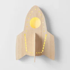 Rocket Wood Lit Kids' Wall Decor - Pillowfort™ -Pillowfort GUEST 4a515d22 9dea 41b4 86e9 c8c56af82063