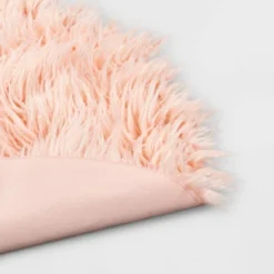 3' Faux Fur Round Kids' Rug Pink - Pillowfort™ -Pillowfort GUEST 5b131fac 67a8 456d 8d50 fefc82e8c3b4