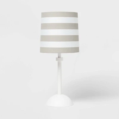 Striped Kids' Accent Lamp Gray - Pillowfort™ 6 Striped Kids' Accent Lamp Gray - Pillowfort™ - Image 4