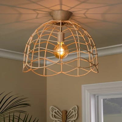 Rattan Kids' Pendant Natural - Pillowfort™ 3 Rattan Kids' Pendant Natural - Pillowfort™