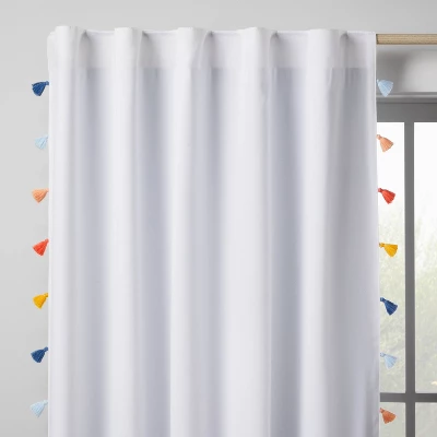 Blackout Tassel Kids' Curtain Panel - Pillowfort™ 3 Blackout Tassel Kids' Curtain Panel - Pillowfort™
