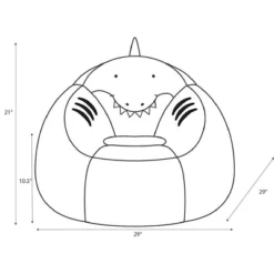 Shark Kids' Bean Bag Chair - Pillowfort™ -Pillowfort GUEST 9206efb8 2779 412a ab14 c441158e542e