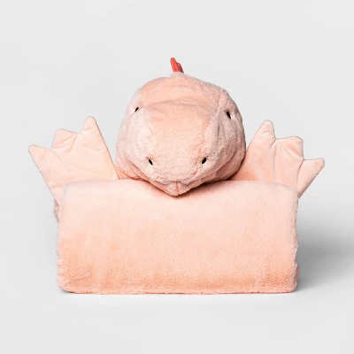 Dinosaur Kids' Hooded Blanket Pink - Pillowfort™ 4 Dinosaur Kids' Hooded Blanket Pink - Pillowfort™ - Image 2