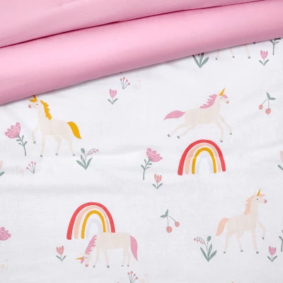 Unicorn Cotton Kids' Comforter Set - Pillowfort™ 5 Unicorn Cotton Kids' Comforter Set - Pillowfort™ - Image 3