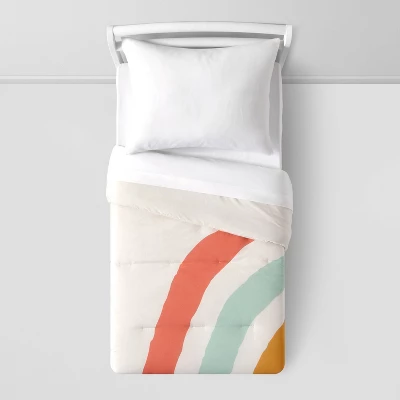 Toddler Placed Rainbow Print Kids' Comforter - Pillowfort™ 3 Toddler Placed Rainbow Print Kids' Comforter - Pillowfort™
