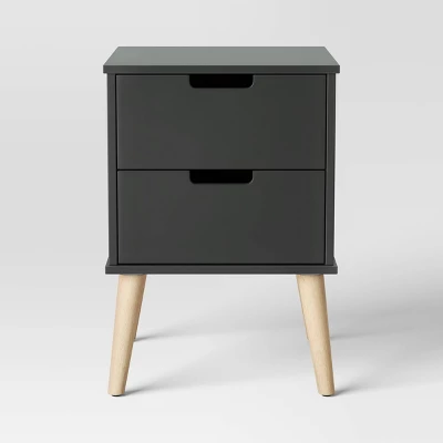 Modern Kids' Nightstand Dark Gray - Pillowfort™ 4 Modern Kids' Nightstand Dark Gray - Pillowfort™ - Image 2