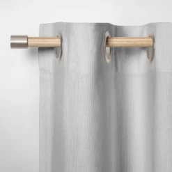 48 - 84" Brushed Nickel Finial Kids' Curtain Rod Natural Wood - Pillowfort™ -Pillowfort GUEST b633e44d 5176 4191 9492 443b2f3dece0