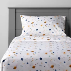 Space Microfiber Kids' Sheet Set - Pillowfort™ -Pillowfort GUEST bb11fef5 ff6d 4f56 8b21 94f1c7c20748