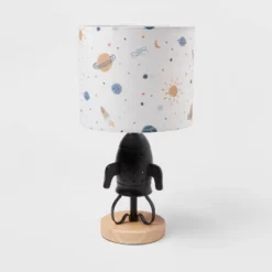 Spaceship Figural Kids' Table Lamp Black - Pillowfort™ -Pillowfort GUEST c37d4d3d 655c 4fe9 b3e8 5cfa6e05c0ef