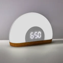 Wake Up Light Rise With Wood Kids' Nightlight - Pillowfort™ -Pillowfort GUEST d1876ddf 027a 425b 9e09 6bfb5b7d6eed