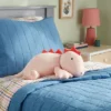 Dinosaur Weighted Plush Kids' Throw Pillow White/Blush - Pillowfort™ -Pillowfort GUEST d5b5d6ce 9c6c 4ed1 a85d 45a8f4b9dab7