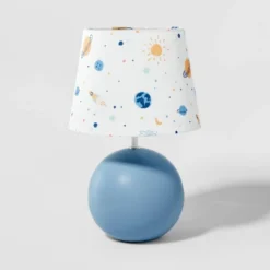 Kids' Round Base With Space Shade Lamp Blue - Pillowfort™ -Pillowfort GUEST d9ffd424 0936 414d 8db9 aee8867fb37e