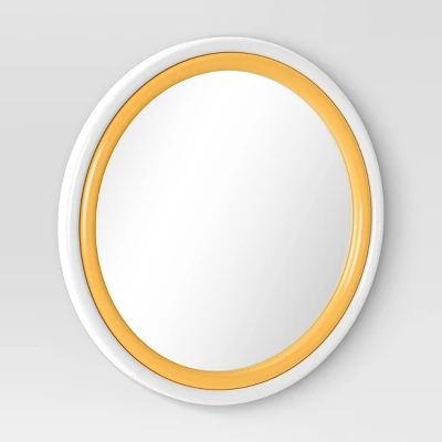 Two Tone Layered Circle Kids' Mirror White - Pillowfort™ 4 Two Tone Layered Circle Kids' Mirror White - Pillowfort™ - Image 2