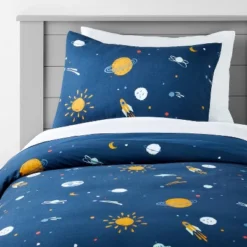 Space Kids' Duvet Cover Navy - Pillowfort™ -Pillowfort GUEST f5b4f774 5c53 4a12 adab c48dd77dc512