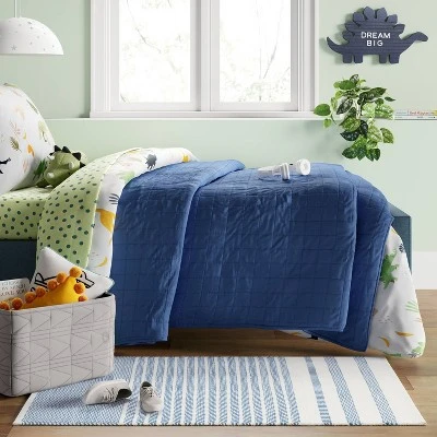 Patterned Accent Kids' Rug Blue/White - Pillowfort™ 3 Patterned Accent Kids' Rug Blue/White - Pillowfort™